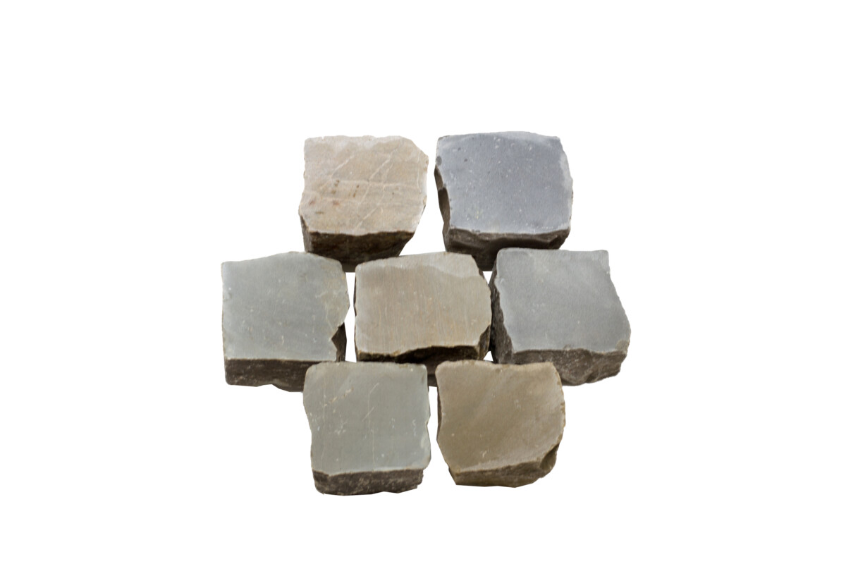 Pavés sciés en grès belge de réemploi