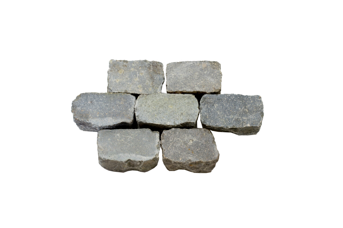 Pavés sciés rectangles porphyre de réemploi