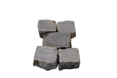 Pierre bleue, pavés sciés, réemploi